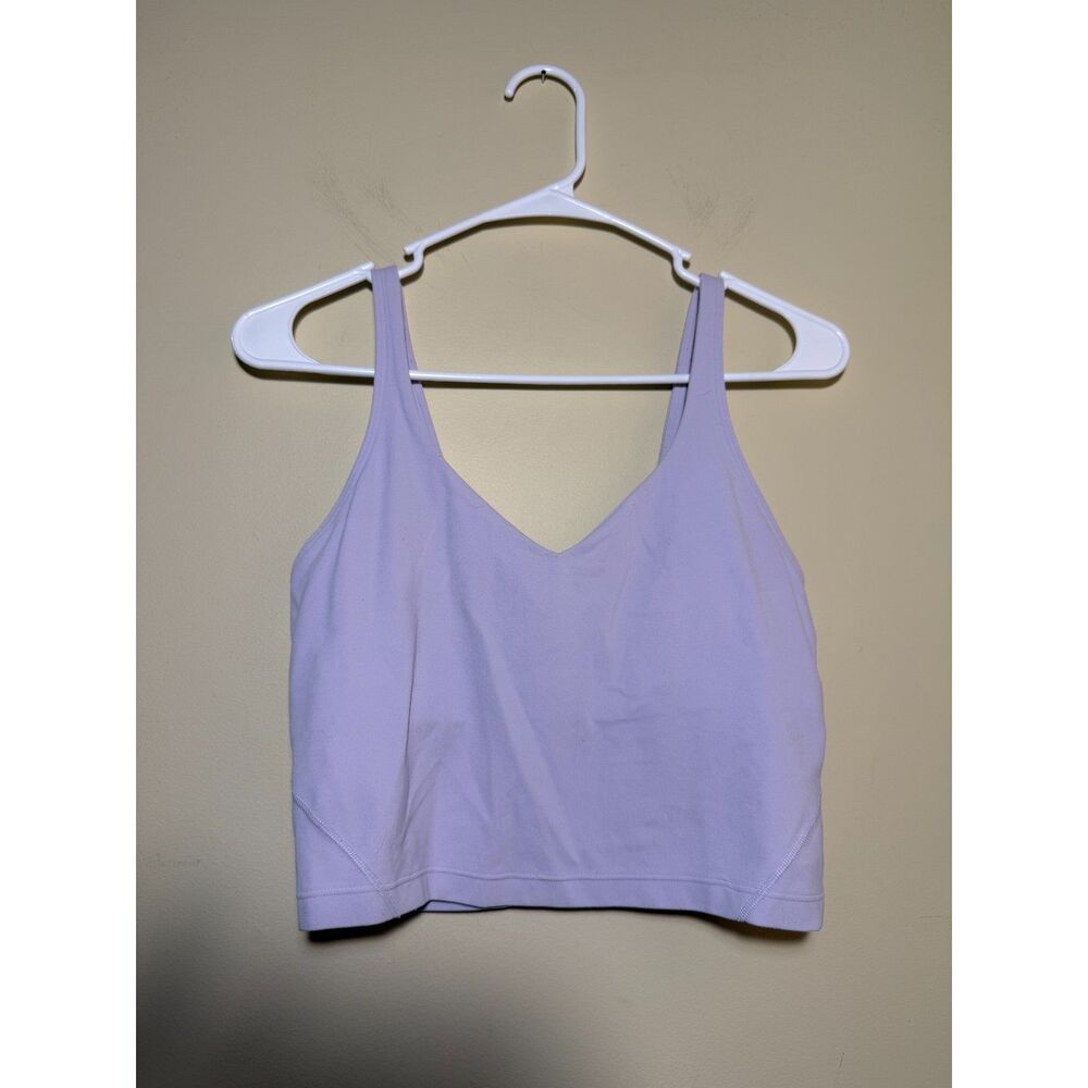 Lululemon Lavender Align Tank Top | Size 8 | Built In Bra, Activewear